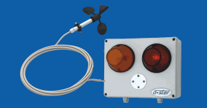 Wycofany z produkcji. A-064 – anemometr sygnalizujący kompaktowy z lampą i syreną, IP55, w komplecie czujnik z kablem 10m.